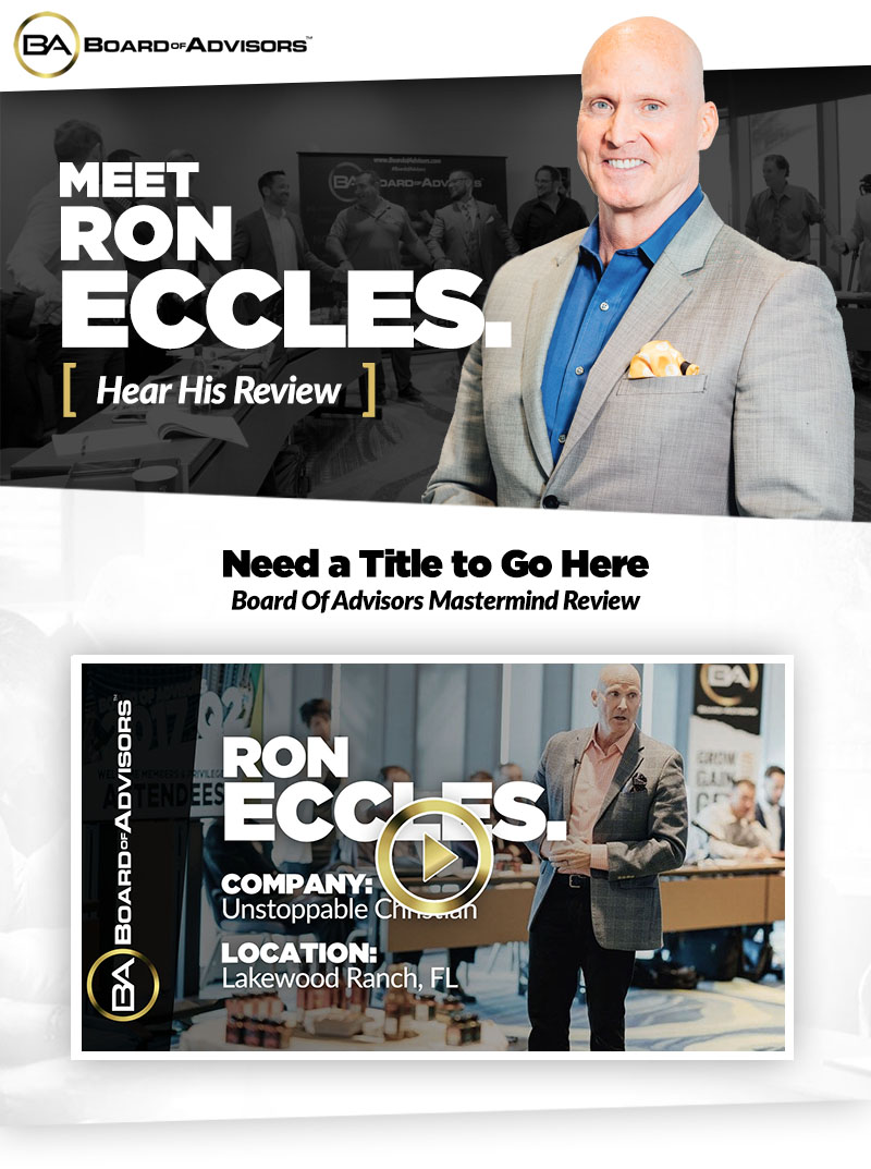 Meet Ron Eccles